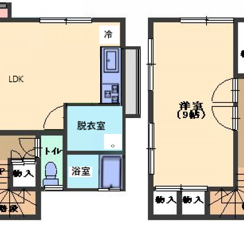  間取図が現況と異なる場合は現況を優先します。