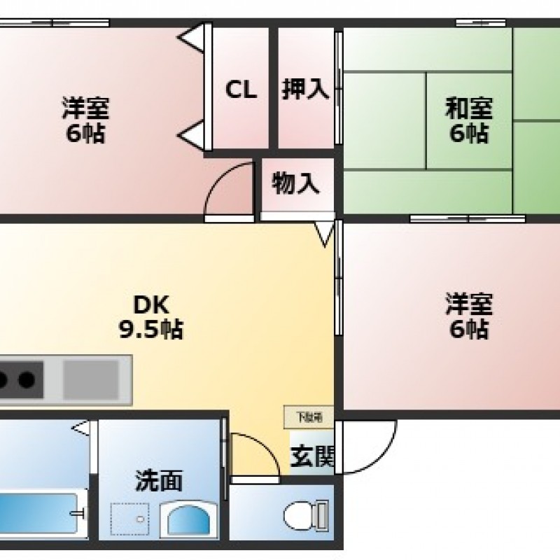 お部屋が隣接しており生活動線も良いです