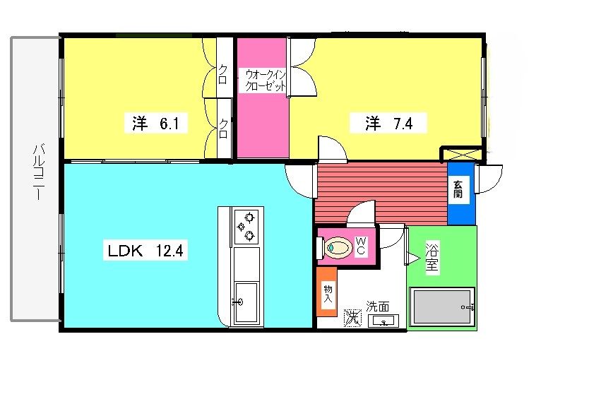 【間取り図】南向き人気ペット可物件【全ての掲載画像は、現況優先です。】