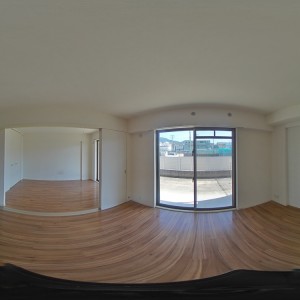 ※102号室のパノラマ写真です