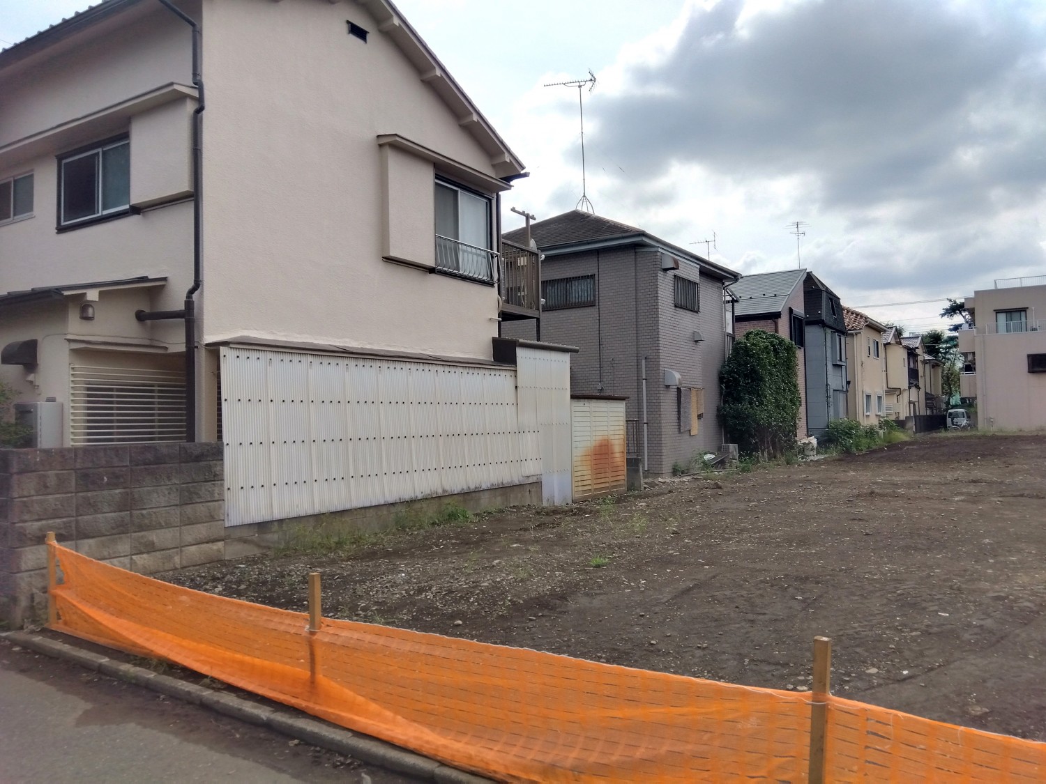 開発道路予定地