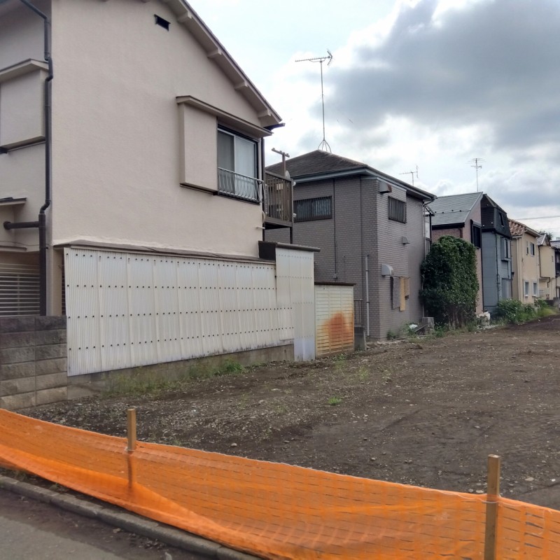 開発道路予定地