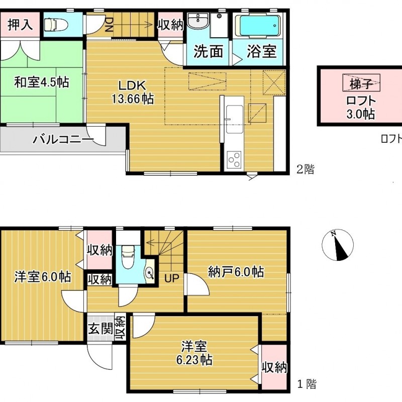 3SLDK＋ロフト付き